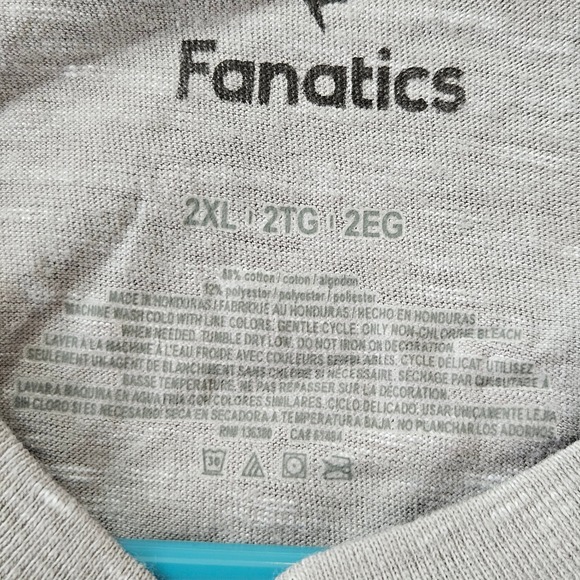 New Orleans Saints Fanatics Heather Gray T-Shirt NFL‎ Football Mens 2XL - Picture 3 of 5